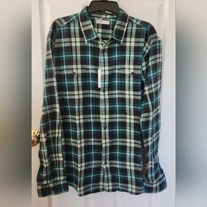Men's Blue Plaid Shirt